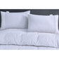 Elan Linen 100% Egyptian Cotton Vintage Washed 500TC White Queen Quilt Cover Set