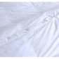 Elan Linen 100% Egyptian Cotton Vintage Washed 500TC White Queen Quilt Cover Set