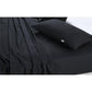 Elan Linen 100% Egyptian Cotton Vintage Washed 500TC Charcoal Single Bed Sheets Set