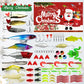 Fishing Lures Tackle Set for Fisher Men, Father, Granpa, Boys - 2025 Christmas Surprise Gift 78pcs