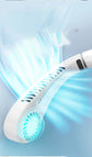 Portable Neck Fan Upgraded, Neckbrace Personal Hands Free, 5 Speed Gears Adjustment, 2000 mAh Wearable Bladeless Quiet Rechargeable for Outdoor Indoor, Gifts for Women Men- Blue Christmas Gifts