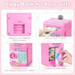 Toys for Kids Ages 5-7, 8-10, Electronic ATM Password Cash Coin Can Auto Scroll Paper Money Saving Box Toys for 6 7 8 9 10 11 12 Year Old Girl Christmas Birthday Gifts pink