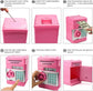Toys for Kids Ages 5-7, 8-10, Electronic ATM Password Cash Coin Can Auto Scroll Paper Money Saving Box Toys for 6 7 8 9 10 11 12 Year Old Girl Christmas Birthday Gifts pink