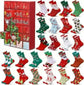 Advent Calendar 2025 Adult Men 24 Days of Christmas Cotton Socks US 7-13 Fun Christmas Sock Advent Calendar for Men Funny Gifts for Dad Boyfriend Husband Brother Random Socks Gift Box