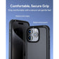 Aukey Urban Guard Elite Magnetic Hard-Shell iPhone 15 Pro Max Phone Case - Dark Gray (UG10D)