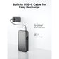 Aukey Spark Sling 20000 Compact Fast Charging Power Bank with Built-in USB-C Cable (PB-Y48)