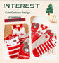 Christmas gift  Christmas Socks Combed Cotton 4 Pair Medium Socks Gift Box