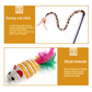 Pet Toy Super Set (21 Pcs) - Cat Tunnel, Teaser, Mice, Jingle Balls, & Pom Poms. (Note: accessory colors are shipped randomly).