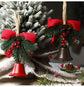 Christmas gift Christmas Bell Bow Pendant four pieces
