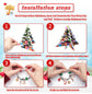 Christmas gift DIY Cartoon Snowman Bracelet Set with Crystal Beads