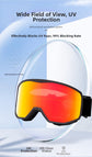 Outdoor sports products ,Winter skiing anti UV card myopia cylindrical double-layer anti fog skiing goggles