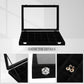 Velvet Earring Organizer Tray with Lid, 13.7x9.4 Inch 24 Grid Jewelry Organizer for Earrings, Perfect for Home Organization, Jewelry Display, Gift Giving, Dustproof Design