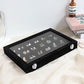 Velvet Earring Organizer Tray with Lid, 13.7x9.4 Inch 24 Grid Jewelry Organizer for Earrings, Perfect for Home Organization, Jewelry Display, Gift Giving, Dustproof Design