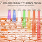 Red Light Mask 4 Color Light Therapy for Face,with 240 LED Mask,800mAh Rechargeable Controller,850nm Near Infrared Yellow&Blue Modes timer for 10 minutes 3 energy levels Anti-Aging at Home & Travel