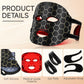 Red Light Mask 4 Color Light Therapy for Face,with 240 LED Mask,800mAh Rechargeable Controller,850nm Near Infrared Yellow&Blue Modes timer for 10 minutes 3 energy levels Anti-Aging at Home & Travel