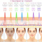Mesh Design LED Face Mask, Ultra-Light Red Light Therapy for Face, 7-in-1 Colors LED Facial Skin Care Mask, 7 Colors Portable Rechargeable Skin Treatment Mask