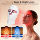 Red Light Therapy Mask for Face and Neck, LED Light Therapy Masks, USB-C Rechargeable, Facial Skincare & Radiance Care, Red Light Mask for Home, Travel, Yoga & Relaxation