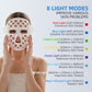 Red Light Therapy for Face, 850nm NIR LED Mask for Daily Beauty Routine 8 Modes Light Therapy Mask, 51 LED Cores with Timer & Brightness Adjustment Functions
