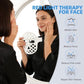 Red Light Therapy for Face, 850nm NIR LED Mask for Daily Beauty Routine 8 Modes Light Therapy Mask, 51 LED Cores with Timer & Brightness Adjustment Functions