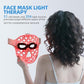 Red Light Therapy for Face, 850nm NIR LED Mask for Daily Beauty Routine 8 Modes Light Therapy Mask, 51 LED Cores with Timer & Brightness Adjustment Functions