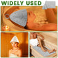 6Pcs Sauna Hats & 6Pcs Sauna Mats, Felt Sauna Hat, Bath Hair Caps with Loops, Heat Insulation Sauna Mat, Head Protection Shower Hat, Safe Sauna Mat Set, Sauna Accessories for Home