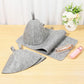 6Pcs Sauna Hats & 6Pcs Sauna Mats, Felt Sauna Hat, Bath Hair Caps with Loops, Heat Insulation Sauna Mat, Head Protection Shower Hat, Safe Sauna Mat Set, Sauna Accessories for Home