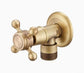 Antique Brass Faucet for Garden Hose, Fence, Bathroom & Outdoor Use – Durable and Stylish Faucet Accessory, Perfect for Home and Gardening - Bronze - Size Angle valve2