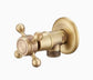 Antique Brass Faucet for Garden Hose, Fence, Bathroom & Outdoor Use – Durable and Stylish Faucet Accessory, Perfect for Home and Gardening - Bronze - Size Long style1