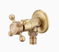 Antique Brass Faucet for Garden Hose, Fence, Bathroom & Outdoor Use – Durable and Stylish Faucet Accessory, Perfect for Home and Gardening - Bronze - Size Split Spray Gun Kit