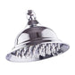 8 Inch Round Alloy Rain Shower Head – High Pressure Rainfall Showerhead for Bathroom, Universal Fit, Easy Installation - Black - Size 8in