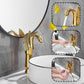 Swan-Shaped Single-Handle Single-Hole Vessel Faucet – Deck-Mounted Bathroom Sink Faucet, Tall Model, Elegant Vanity Faucet - Bronze - Size 33cm