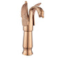 Swan-Shaped Single-Handle Single-Hole Vessel Faucet – Deck-Mounted Bathroom Sink Faucet, Tall Model, Elegant Vanity Faucet - Rose Gold - Size 33cm