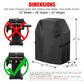 Grill Cover, 32 inch Small Gas Grill Cover for Outdoor Grill, Waterproof, Weather Resistant, UV & Fade Resistant, BBQ Grill Cover with Hook and Loop Straps, Black