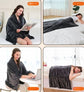 Portable Electric Blanket Heated Throw Low Voltage Blanket Camping Heater Car