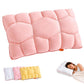Cooling Marshmallow Puff Pillow, Quilted Cool-Touch Bed Pillow for Adults, Cloud-Like Fluffy Sleep Pillow with Neck Support for Side Back Sleepers - Pink - Size 74*48cm