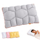 Cooling Marshmallow Puff Pillow, Quilted Cool-Touch Bed Pillow for Adults, Cloud-Like Fluffy Sleep Pillow with Neck Support for Side Back Sleepers - White - Size 74*48cm
