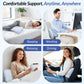 Inflatable Lumbar Support Pillow for Bed with Customized Lower Back Pain Relief & Support, Memory Foam Back Support for Side & Back Sleeping, Bed Pillow for Driving, Resting, Breathable Cover