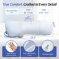 Inflatable Lumbar Support Pillow for Bed with Customized Lower Back Pain Relief & Support, Memory Foam Back Support for Side & Back Sleeping, Bed Pillow for Driving, Resting, Breathable Cover