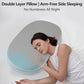 Cooling Memory Foam Pillow – 6-in-1 Adjustable Height & Firmness for All Sleep Positions (Gray)