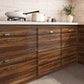 Walnut Contact Paper Wood Grain Peel and Stick Countertops Waterproof Counter Top Contact Paper Wood Wallpaper Brown Walnut Vinyl Wrap for Cabinets Desk Wallpaper Removable Veneer 15.8inx78.8in
