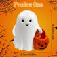 Halloween Ghost Figurine - Pumpkin Ghost, Spooky & Cute Ghost Statue for Home for Gift Party Decor Ghosts Halloween Decorations