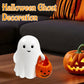 Halloween Ghost Figurine - Pumpkin Ghost, Spooky & Cute Ghost Statue for Home for Gift Party Decor Ghosts Halloween Decorations