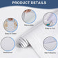 Matte White Contact Paper Wood Grain Peel and Stick Countertops Waterproof Counter Top Contact Paper Wood Wallpaper Brown Walnut Vinyl Wrap for Cabinets Desk Wallpaper Removable Veneer 15.8inx78.8in