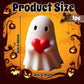 For Him Her Women,Ghost Figurine - Spooky Resin Ghost Statue, Cute Red Heart Ghost Home Decoration Humorous Desktop Gifts Halloween Art Piece