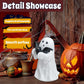 Halloween Ghost Figurine - Spooky Resin Ghost Statue, Hugging the Ghost of a Bat Ghost Halloween Decor Home Decoration Humorous Desktop Art Piece White Hugging the Ghost of a Bat