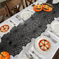 Halloween Table Runner, Black Lace Spider Web Table Runners for Halloween Decor/Party Dinner Table Decoration 18 x 72Inch