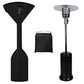 Stand-Up Patio Heater Cover, 95"H x 34"D x 19"B, Black Waterproof Outdoor Heater Cover with Zipper and Storage Bag, Dustproof, UV-Resisant, Wind-Resistant