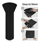 Patio Heater Cover, 89"H x 33"D x 19"B, Black Waterproof Outdoor Heater Cover with Zipper and Storage Bag, Dustproof, UV-Resisant, Wind-Resistant