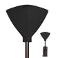 Patio Heater Head Cover, Outdoor Round 34"D Heater Cover, Black Waterproof Heater Top Cover for Standing Heat with Zipper and Storage Bag , Dustproof, UV-Resistant