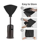 Patio Heater Head Cover, Outdoor Round 34"D Heater Cover, Black Waterproof Heater Top Cover for Standing Heat with Zipper and Storage Bag , Dustproof, UV-Resistant